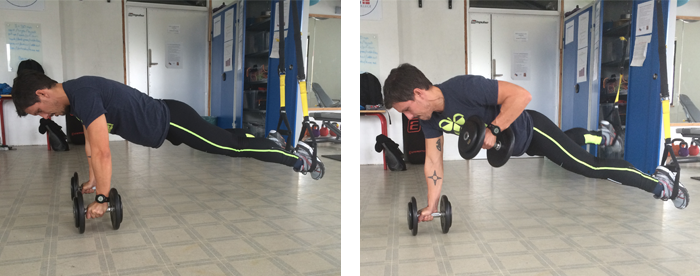 TRX planke roning