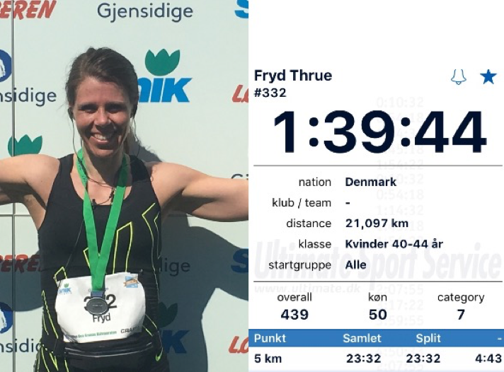 Halvmaraton debut - 1:39:44